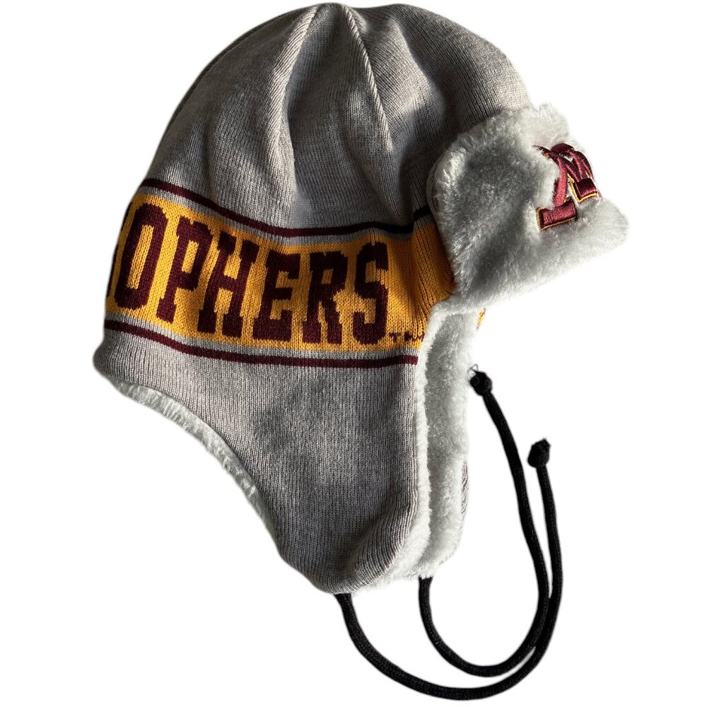 New Era Minnesota Gophers winter gray bomber hat Unisex SZ Adult